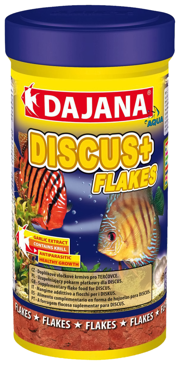 

Корм для рыб Dajana DISCUS PLUS FLAKES, хлопья, 250 мл