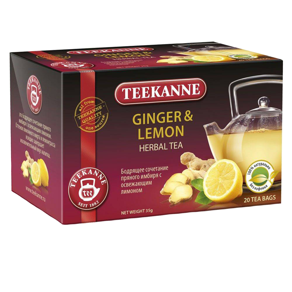 Напиток чайный травяной Teekanne ginger&lemon 20 пакетиков