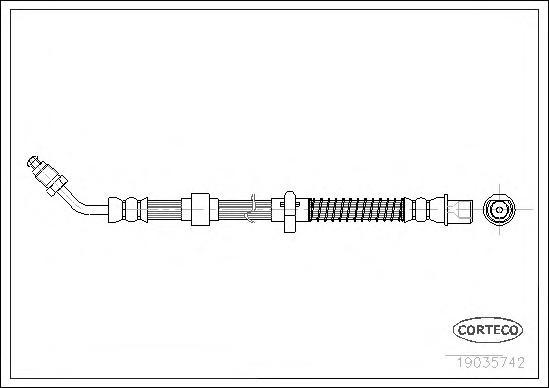 фото Шланг тормозной системы corteco 19035742