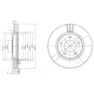 фото Тормозной диск delphi bg3715