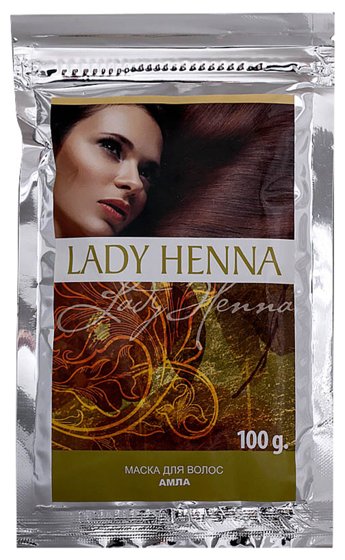 маска для лица lady henna c сандалом и розой 100 г Маска для волос Lady Henna Амла укрепляющая 100 г