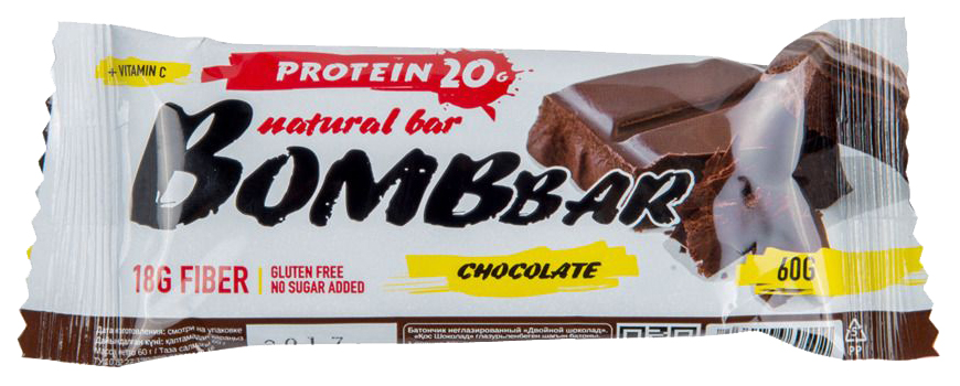 фото Протеиновый батончик bombbar protein bar 60 г шоколад