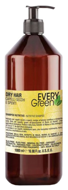Купить Шампунь Dikson Every Green Dry Hair Nutriente 1000 мл, Every Green Dry Hair Shampoo Nutriente для сухих волос