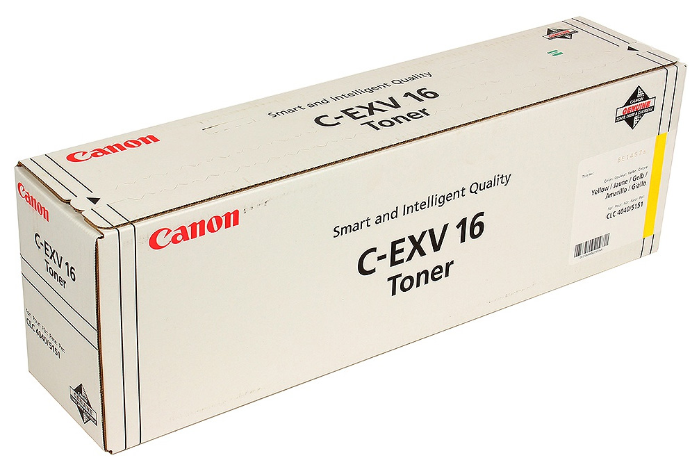 

Картридж для лазерного принтера Canon C-EXV16Y желтый, оригинал, C-EXV16Y