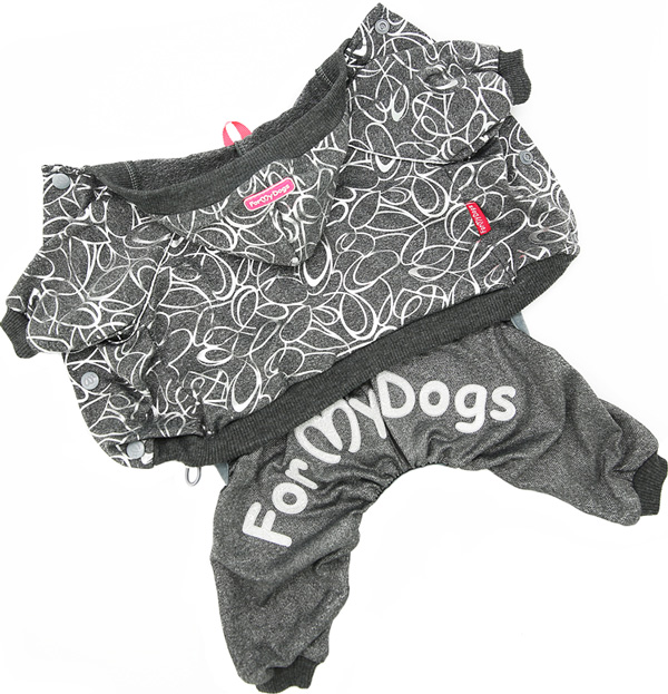 

Костюм для собак FOR MY DOGS, унисекс, серый, 403SS-2019 10Chh, 403SS-2019