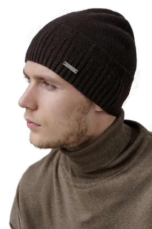 

Шапка бини мужская John Trigger 7.574-08 dark brown, Коричневый, 7.574-08
