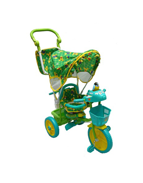 фото Детский трехколесный велосипед jaguar зеленый