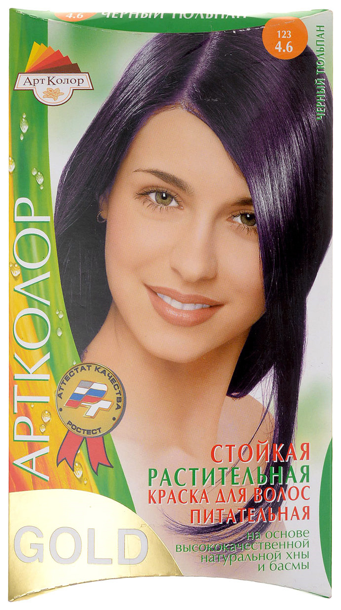 

Краска для волос Артколор Gold 123 Черный тюльпан 25 г