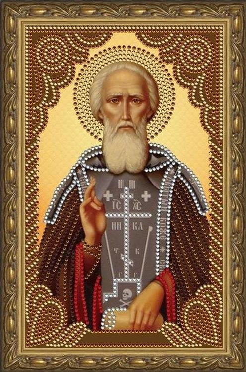 

Алмазная вышивка Painting Diamond Святой преподобный Сергий Радонежский, 20x30 см, Святой преподобный Сергий Радонежский