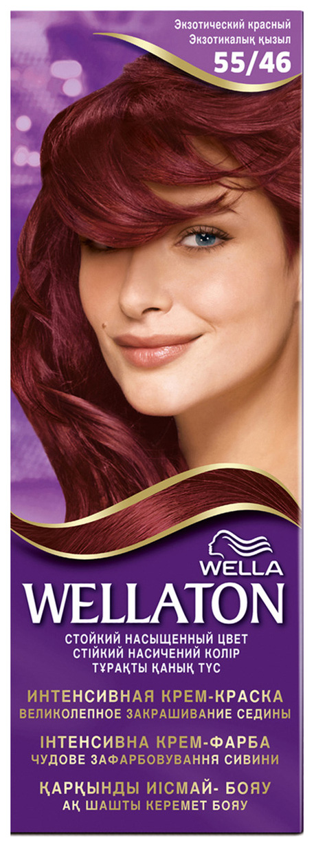 фото Краска для волос wella wellaton 55/46 экзотический красный 110 мл