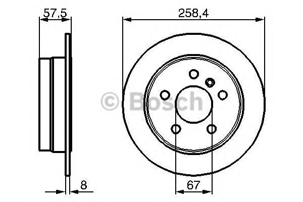 фото Тормозной диск bosch 0986479235