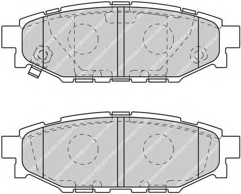фото Комплект тормозных колодок ferodo fdb1947