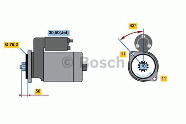 

Стартер BOSCH 0986016980