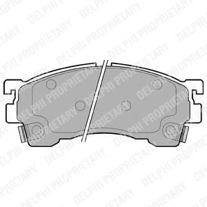 

Комплект тормозных колодок Delphi LP801