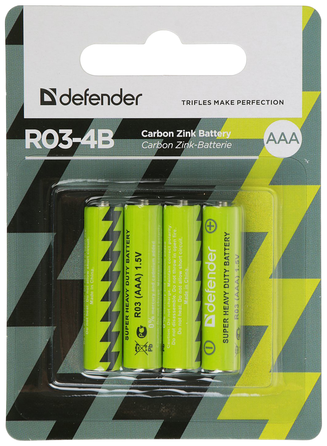 Батарейка Defender R03-4B 56102 4 шт