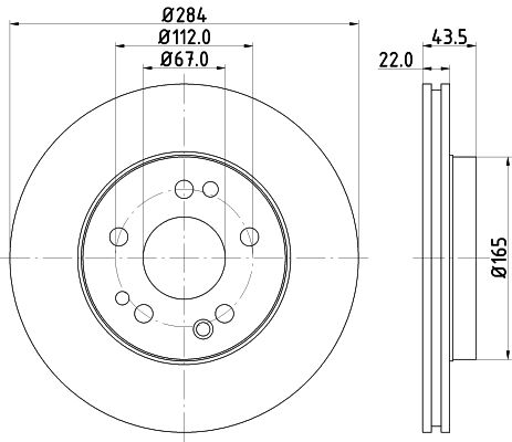 

Тормозной диск HELLA PAGID 8DD 355 100-941