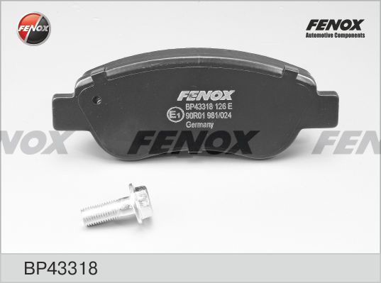 

Комплект тормозных колодк FENOX BP43318