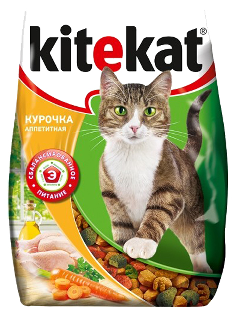 фото Сухой корм для кошек kitekat, курочка аппетитная, 18шт по 350г