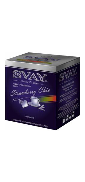 Чай гибискус Svay strawberry chic 20 пакетиков