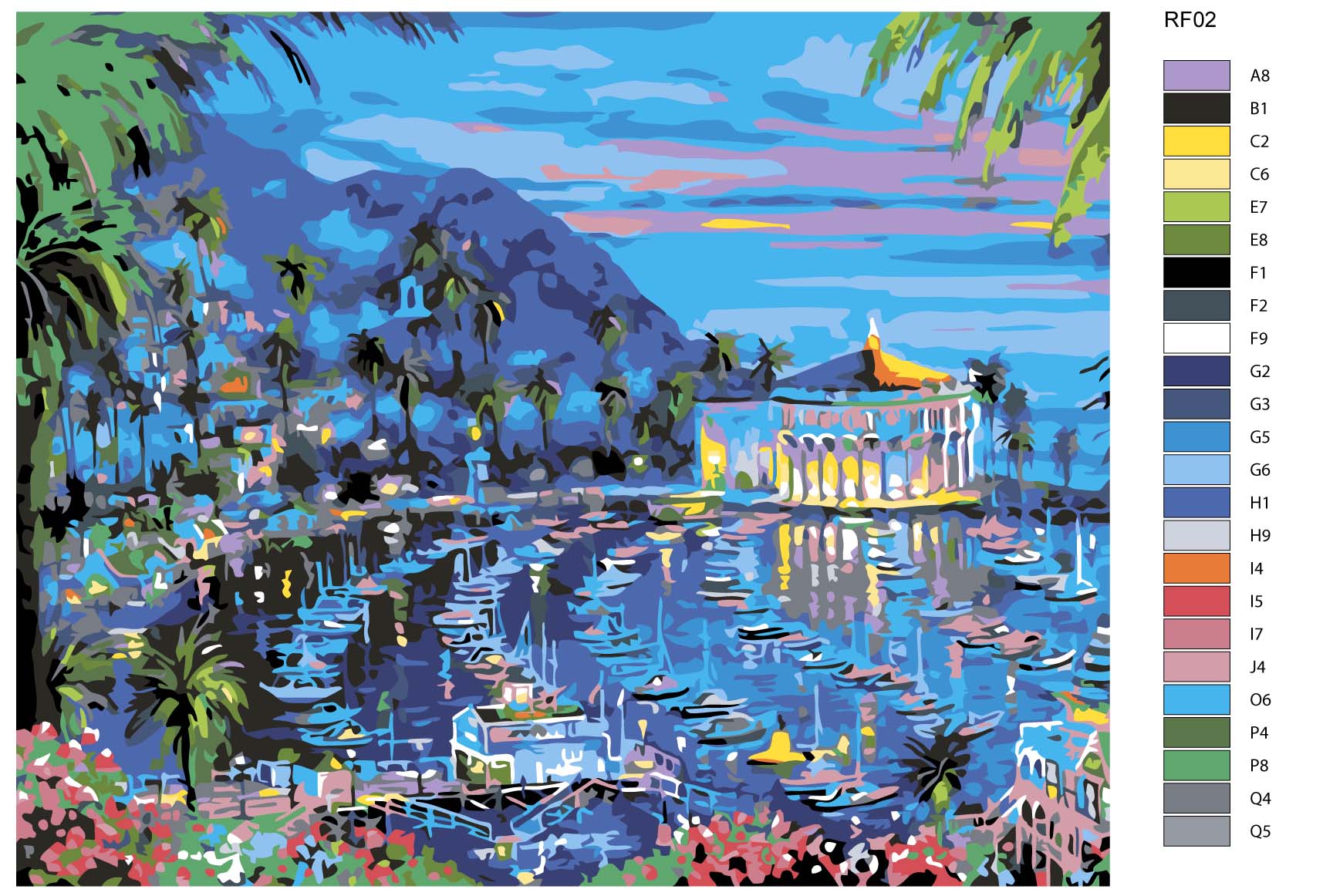 

Картина по номерам, 40 x 50, RF02, RF02