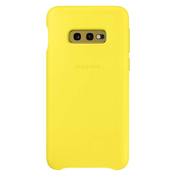 фото Чехол samsung leather cover для galaxy s10e yellow