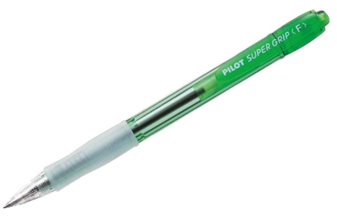 

Ручка шариковая Pilot Super Grip Neon 07, зеленая, 0,7 мм, 1 шт.