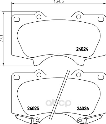 

Тормозные колодки HELLA PAGID/BEHR Nao 8DB355028171