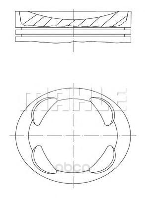 

Поршень двигателя Mahle/Knecht 081PI00104000