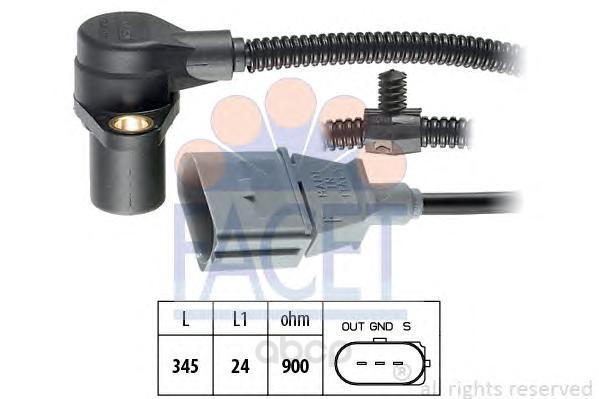 

Датчик положения коленвала Audi A3, TT Facet 90287
