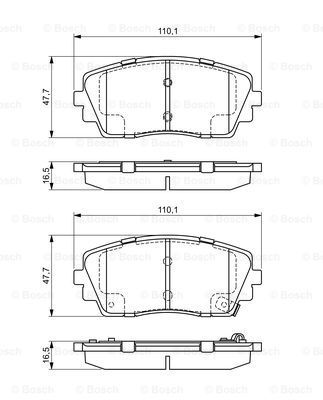 

Тормозные колодки Bosch дисковые 986494688