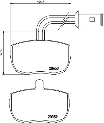 

Тормозные колодки MINTEX дисковые MDB1699