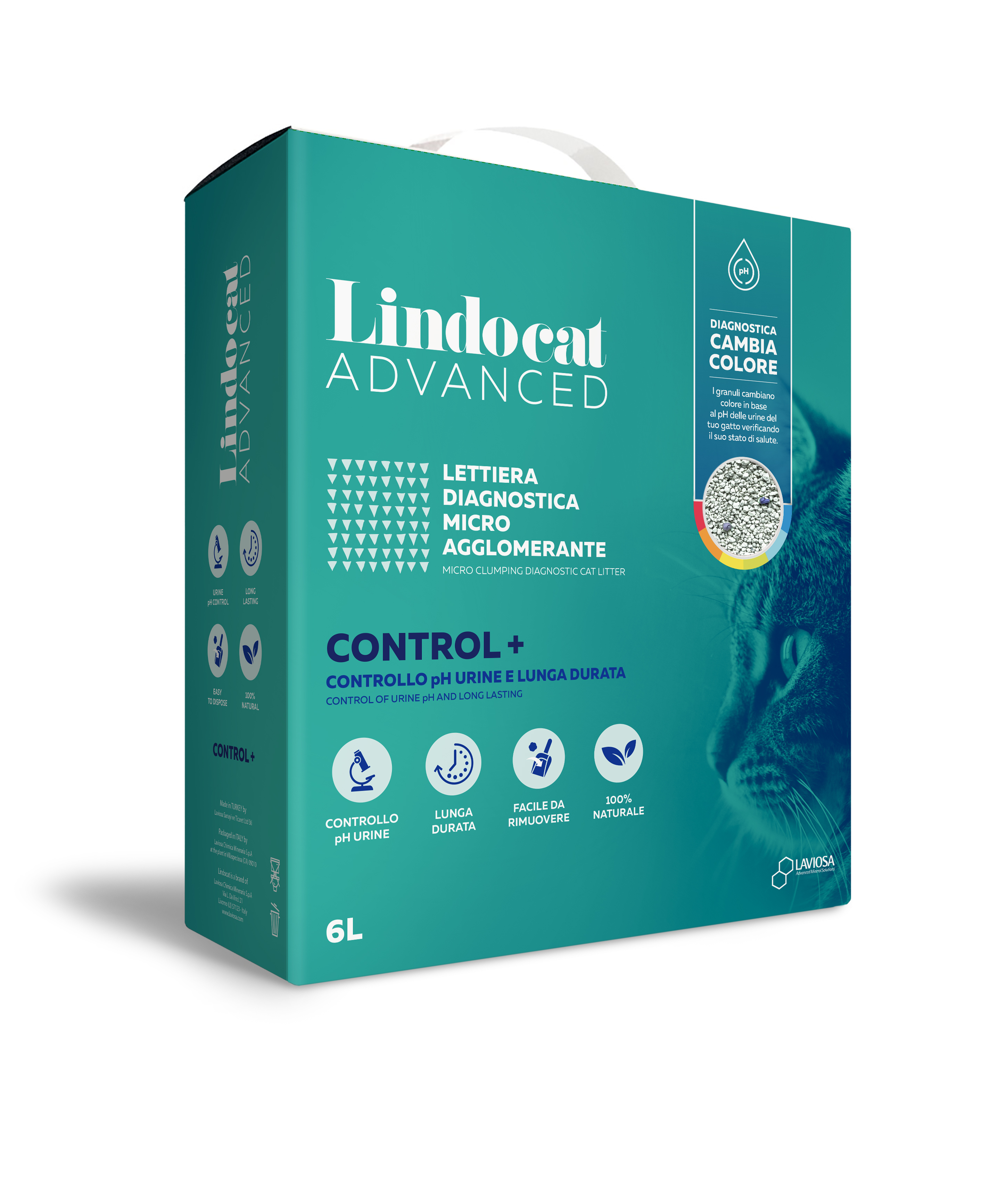 фото Комкующийся наполнитель для кошек lindocat control+ бентонитовый, 5.5 кг, 6 л