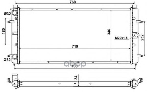 

Радиатор системы охлаждения NRF 509514