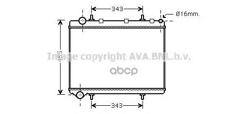 

Радиатор системы охлаждения AVA QUALITY COOLING PE2259