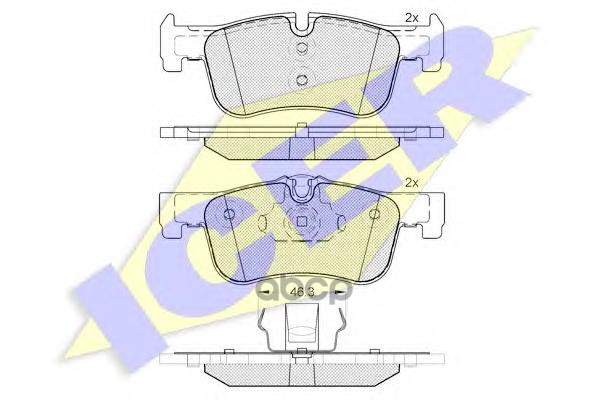 

Комплект тормозных колодок ICER 182063