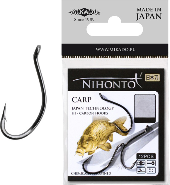 фото Рыболовные крючки mikado nihonto carp №2, 9 шт.