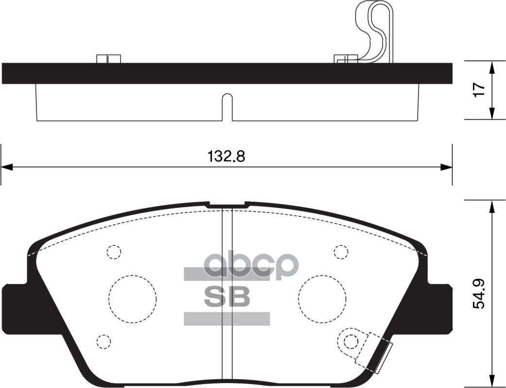 

Тормозные колодки Sangsin brake передние SP1397