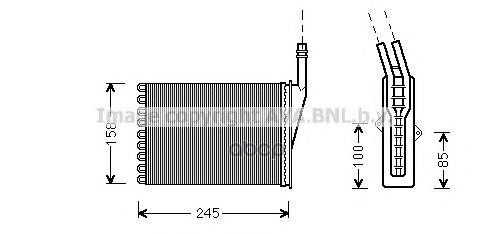 фото Радиатор печки ava quality cooling rta6250