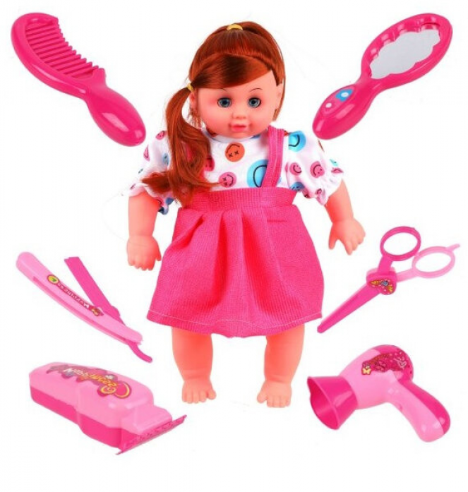 

НАША ИГРУШКА Кукла озвученная, мягконабивная, 30 см 1706E