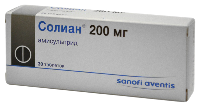 Солиан таблетки 200 мг 30 шт.