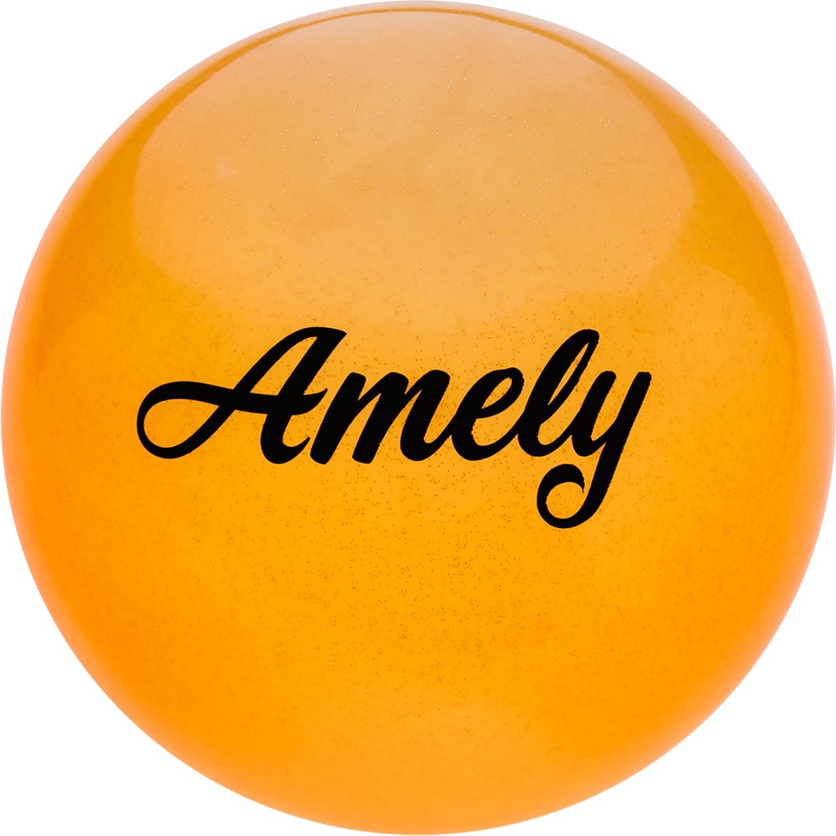

Мяч Amely AGB-102 оранжевый с блестками, 15 см, AGB-102