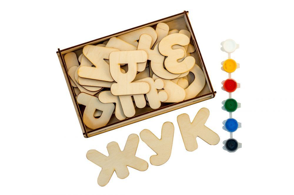 Развивающая игрушка Smile decor Буквы-раскраски Т1107