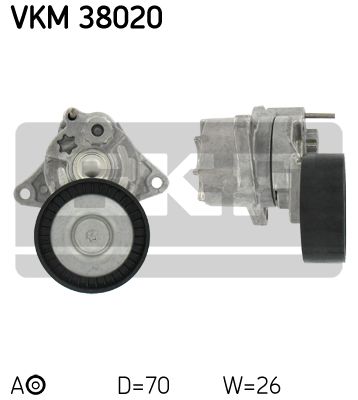 

Натяжной ролик SKF VKM 38020