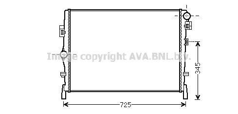 

Радиатор охлаждения двигателя AVA QUALITY COOLING CR2105