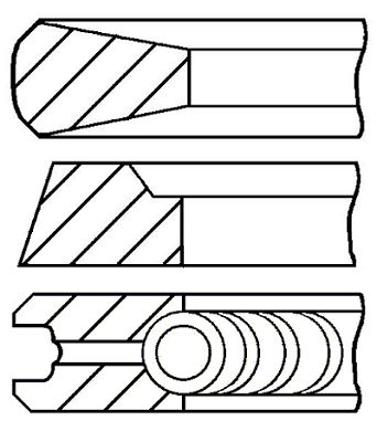 

Комплект поршневых колец GOETZE ENGINE 08-178200-00