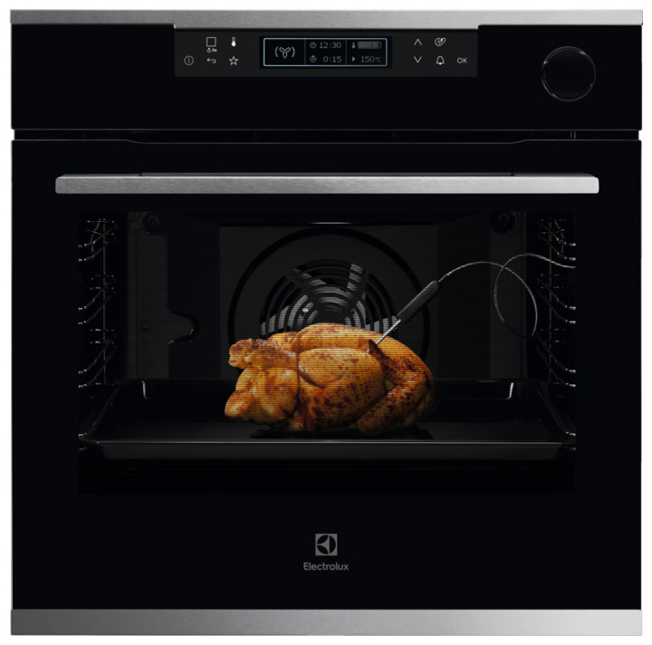 фото Встраиваемый электрический духовой шкаф electrolux okc8p31x black