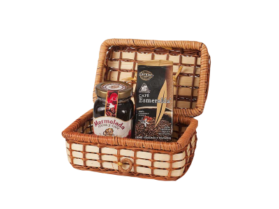 

Кофе Cafe Esmeralda в зернах 80 г и мармелад в сундучке