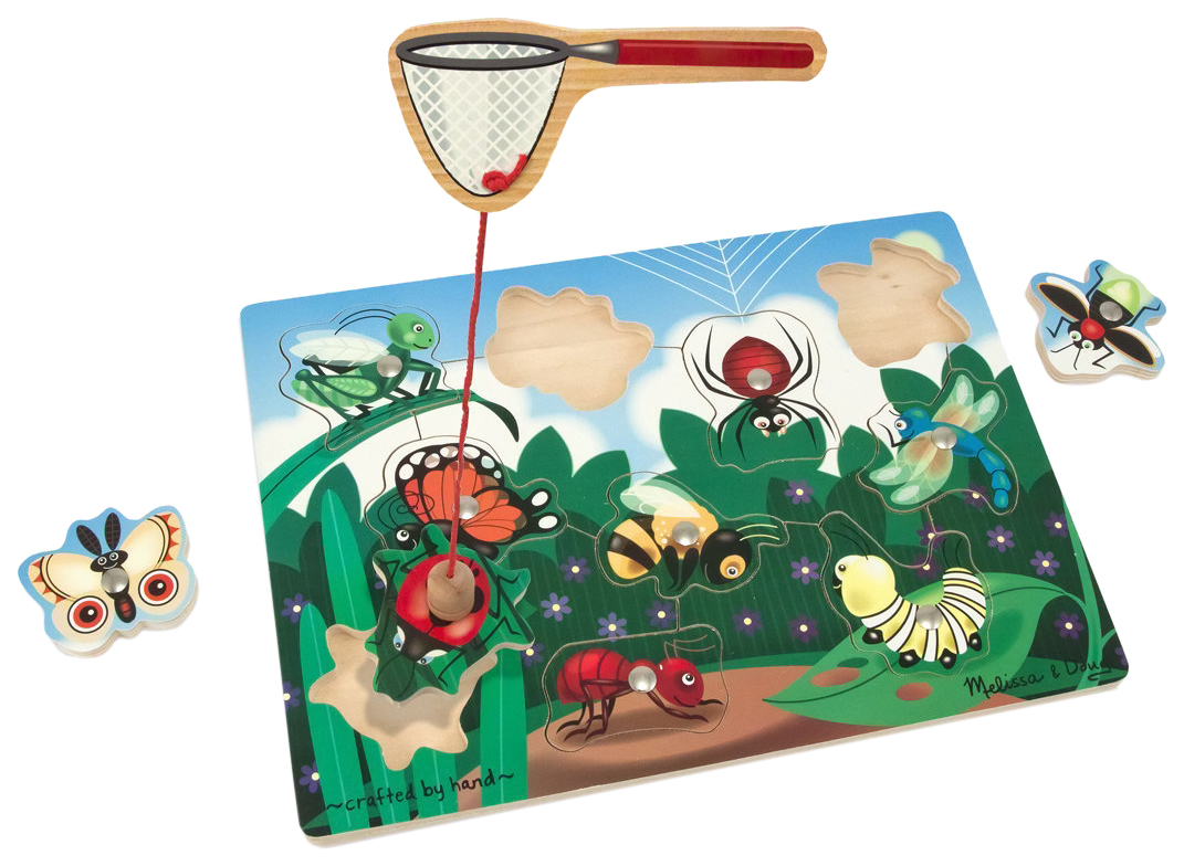 

Деревянная игрушка Melissa&Doug Магнитные игры Ловля насекомых