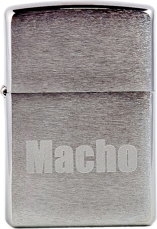

Бензиновая зажигалка Zippo №200 Macho Brushed Chrome, №200 Macho