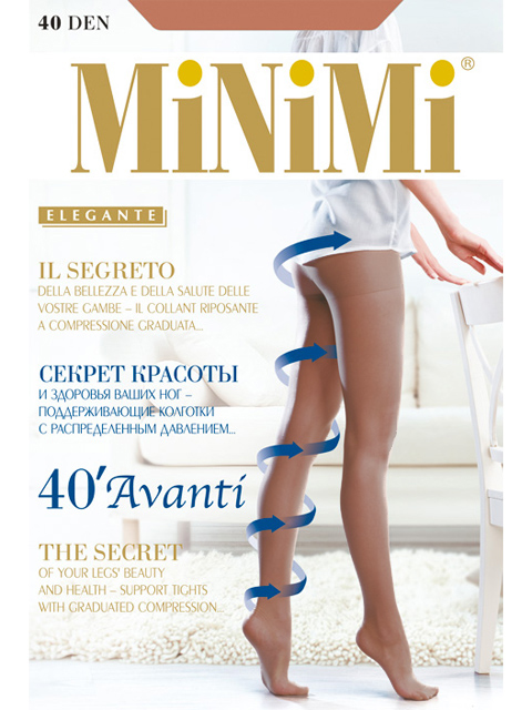 

Колготки женские MiNiMi AVANTI 40 серые 4 (L), AVANTI 40